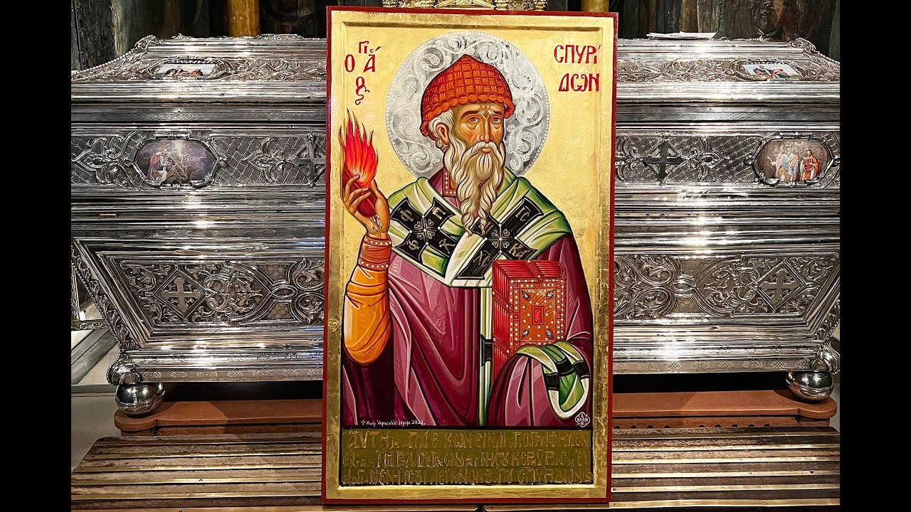 Ікона свт. Спиридона Триміфунтського (Спасо-Преображенський собор м.Суми)