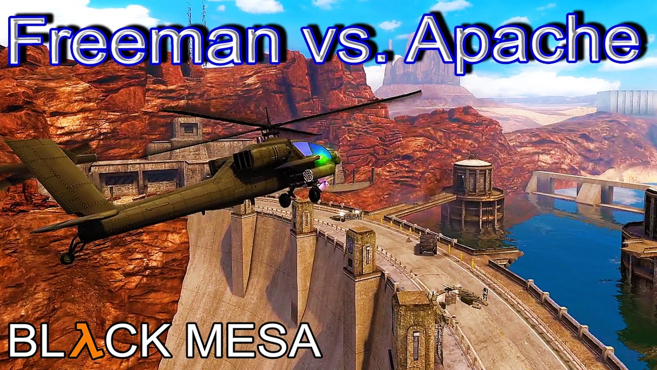 Black Mesa - Half-Life Remake - Part 22 - Water Dam Helicopter Battle