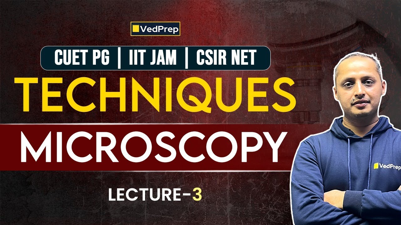 Microscopy Techniques Explained | Lecture 3 | CUET PG, CSIR NET & IIT JAM Preparation | VedPrep Bio