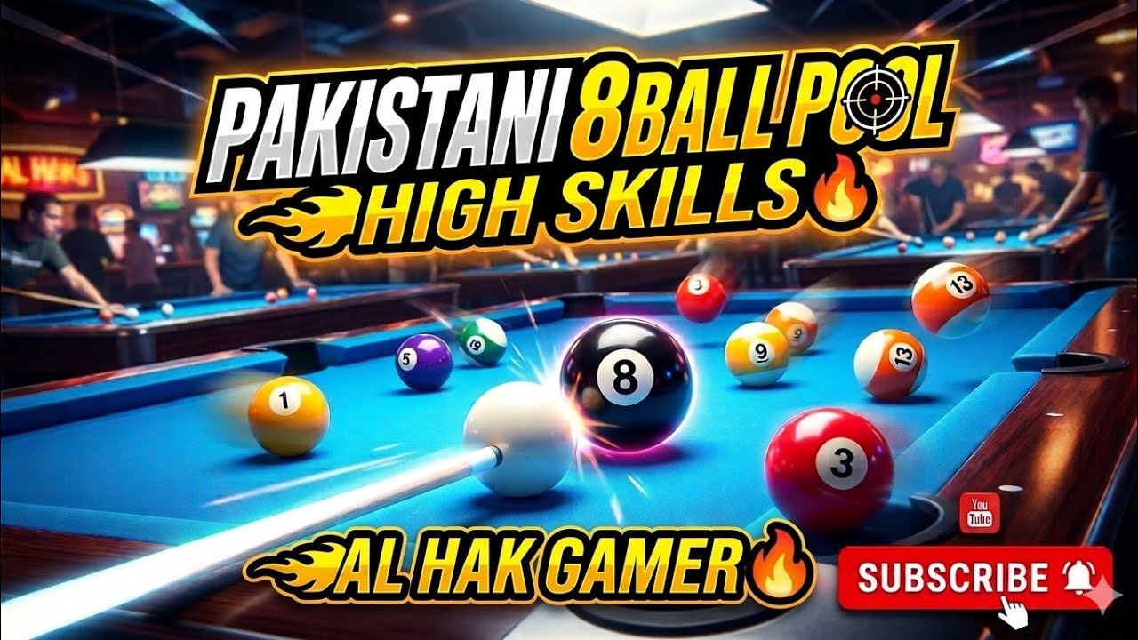 8 ball🎱 pool high skills 🔥🤯#live #gaming #alhakgamer