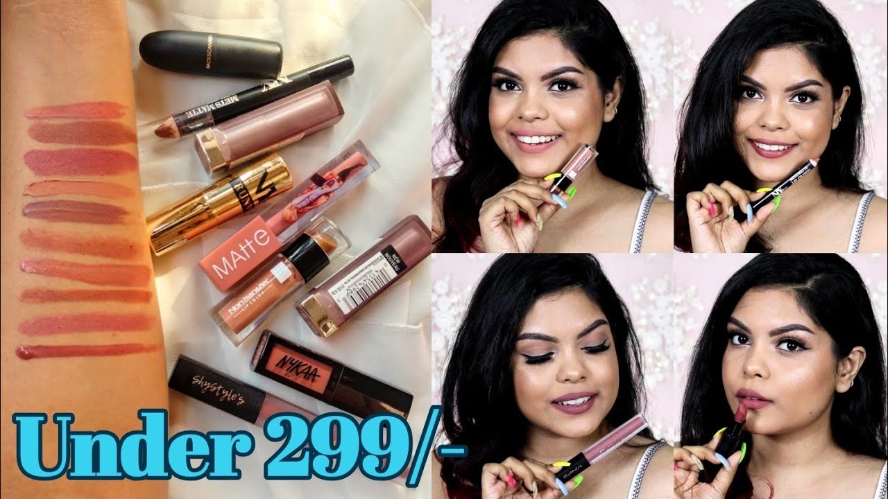 My Top 10 Affordable Everyday Nude Lipsticks Under Rs 299/- | Sohini Chanda