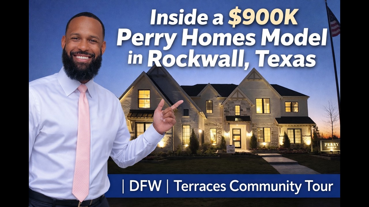 “Inside a $900K Perry Homes Model in Rockwall, Texas | DFW | Terraces Community Tour”