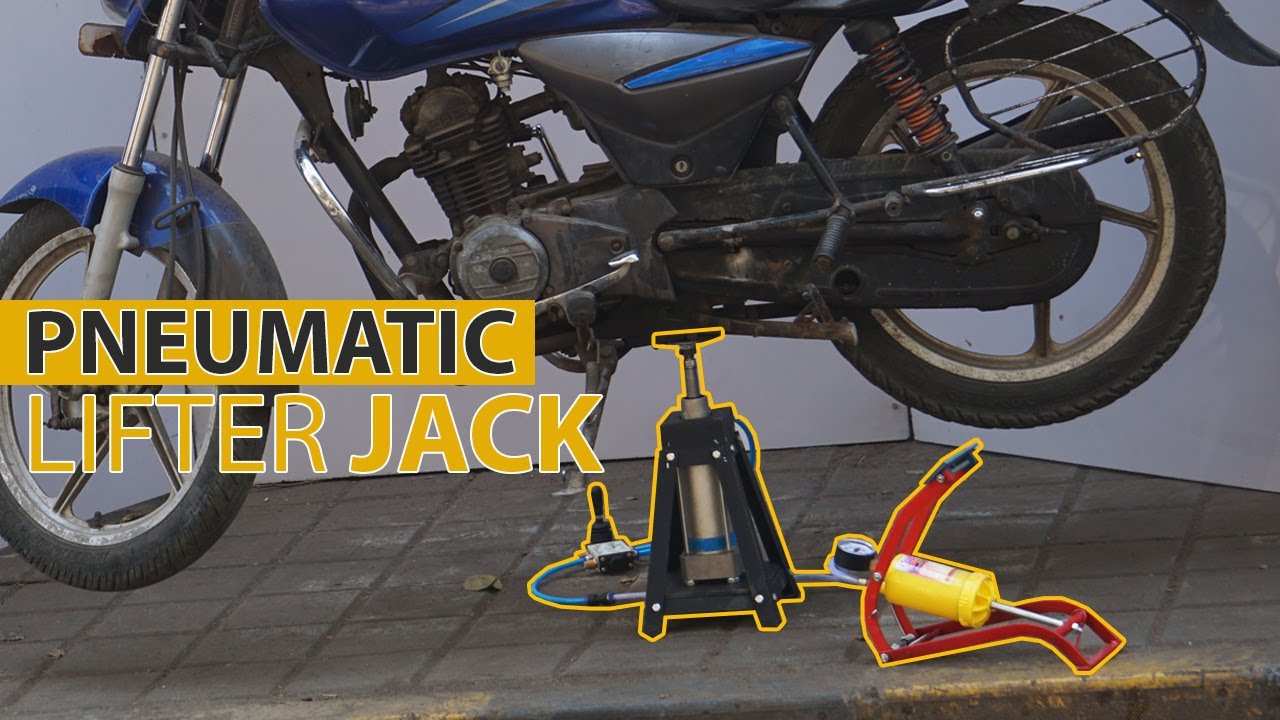 Making of Pedal Press Pneumatic Lifter Jack 150kg | DIY Pneumatics