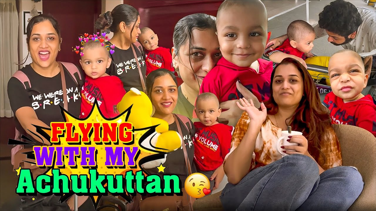 Flying alone with a Baby 🥰😍| Parvathy R Krishna | Baby Avyukth😘