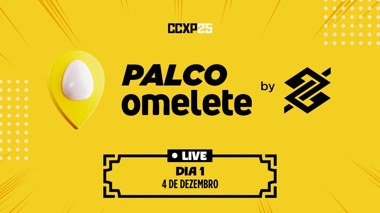 #CCXP25 Ao Vivo | DIA 1 - QUINTA-FEIRA | Palco Omelete by BB