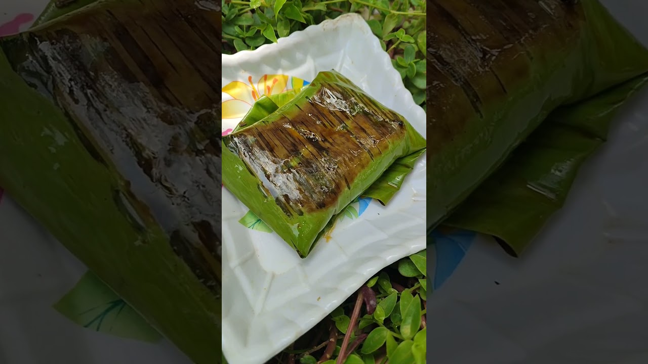 Banana leaf chicken😋# must try
