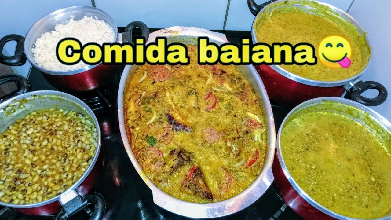 COMIDA BAIANA| CARURU, VATAPÁ, FEIJÃO FRADINHO E ESCABECHE DE PEIXE😋😋