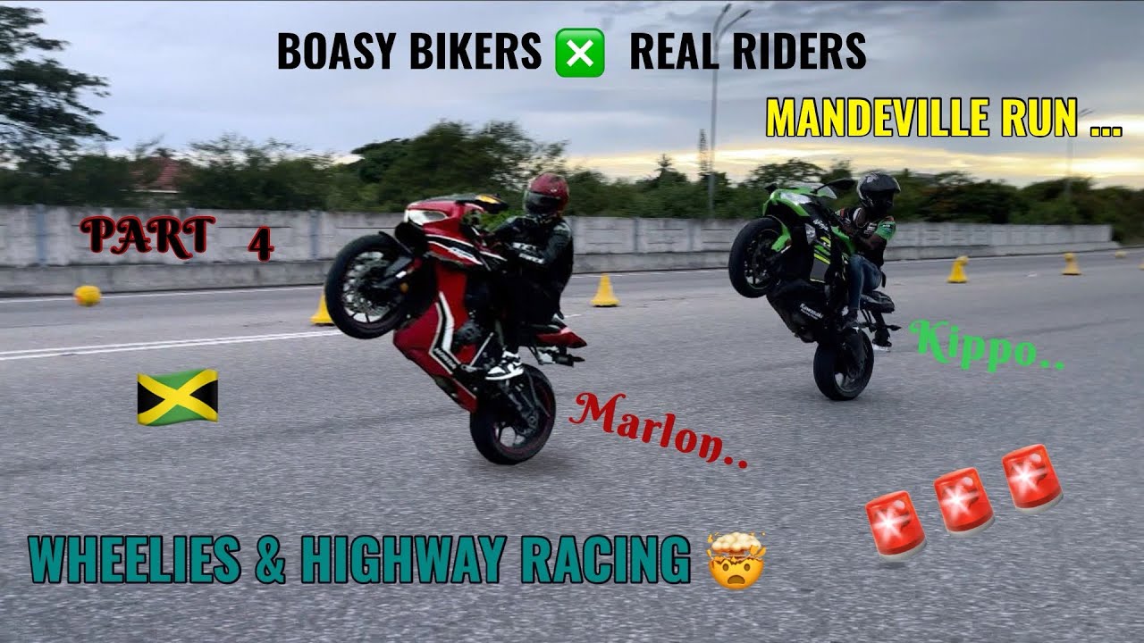 BOASY BIKERS MANDEVILLE Run Part 4 | INSANE WHEELIES & Highway Racing in 🇯🇲| #BikeLife in #Jamaica
