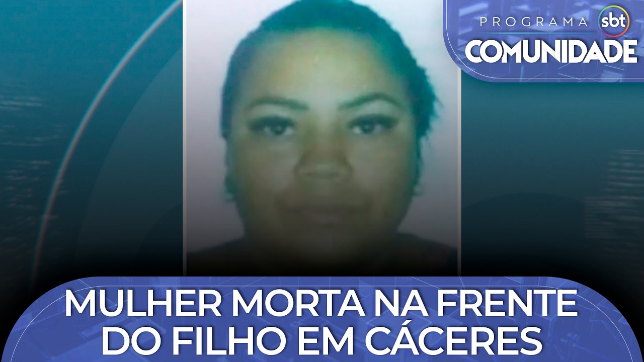 Mulher morta na frente do filho em Cáceres