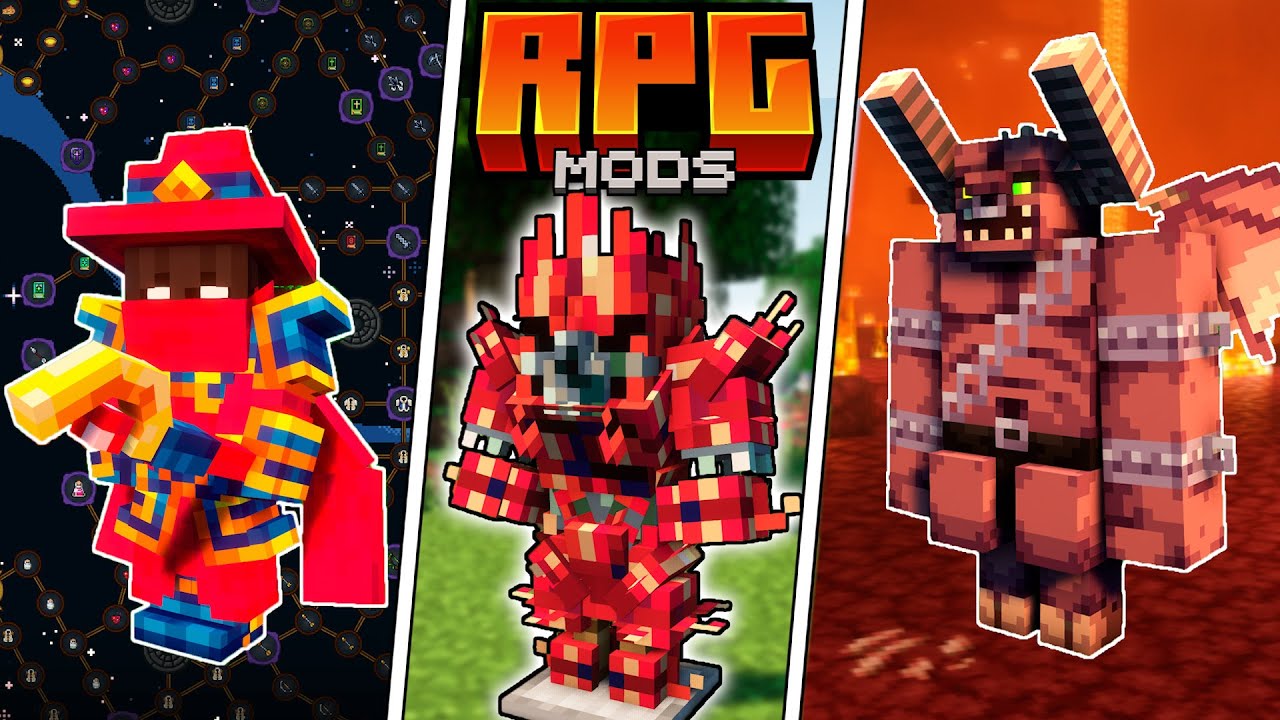 &iexcl;Top 10 RPG Mods! (Classes, Monster and More) | Minecraft Java 1.18.2~1.20.1「Forge」