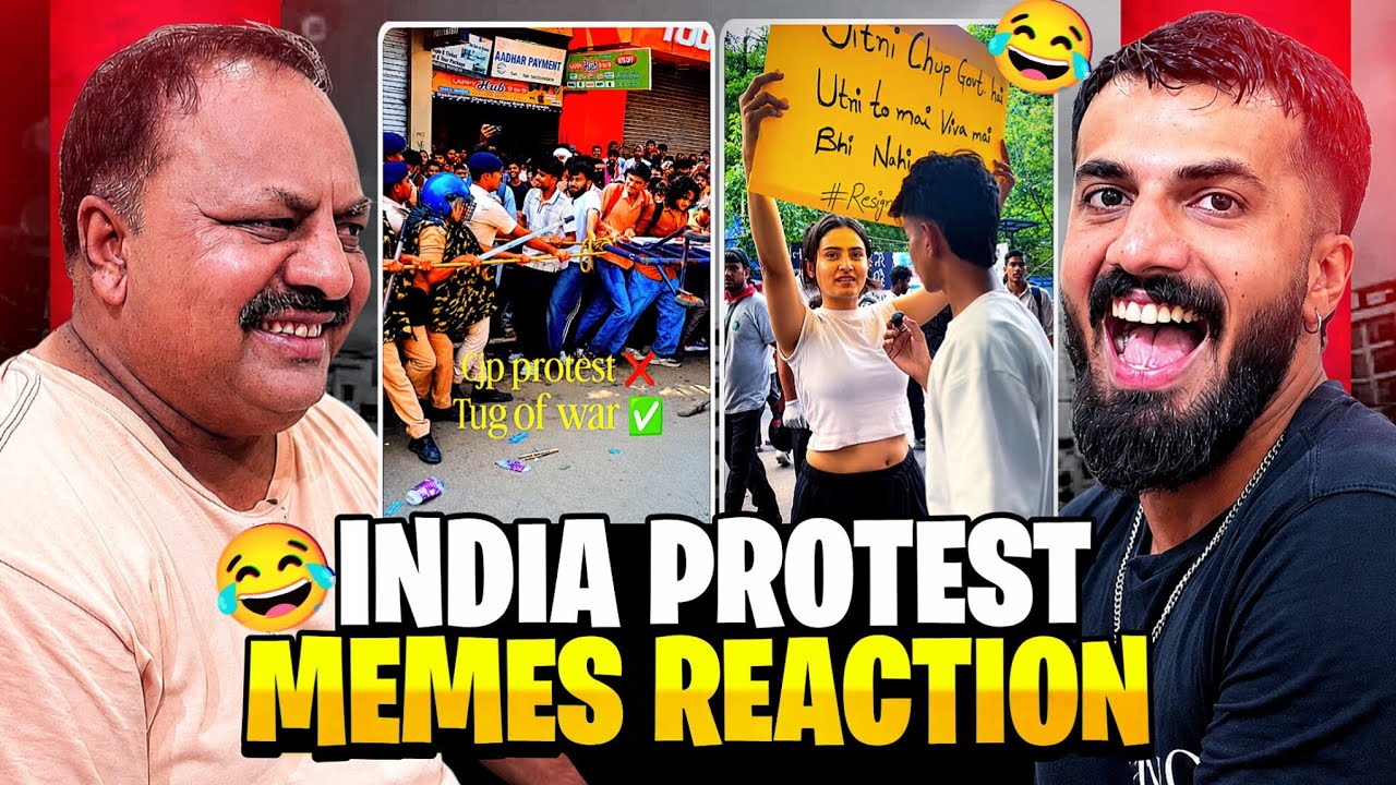 Reacting on India Jantar mantar genz cockroach party protest memes with papa 😂