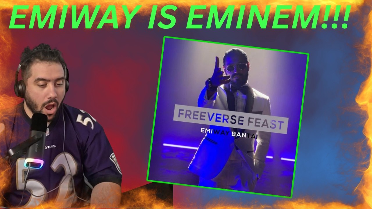 EMIWAY IS EMINEM!!! EMIWAY - Freeverse Feast (Daawat) (Reaction)