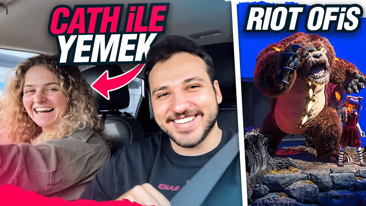 CAITLYN İLE YEMEK VE RİOT KAMPÜS ZİYARETİ | Creed Vlog