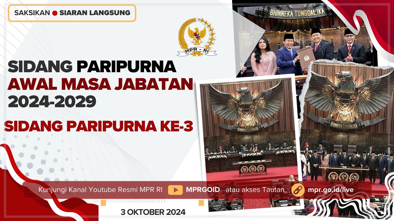 Sidang Paripurna Ke-3 MPR RI