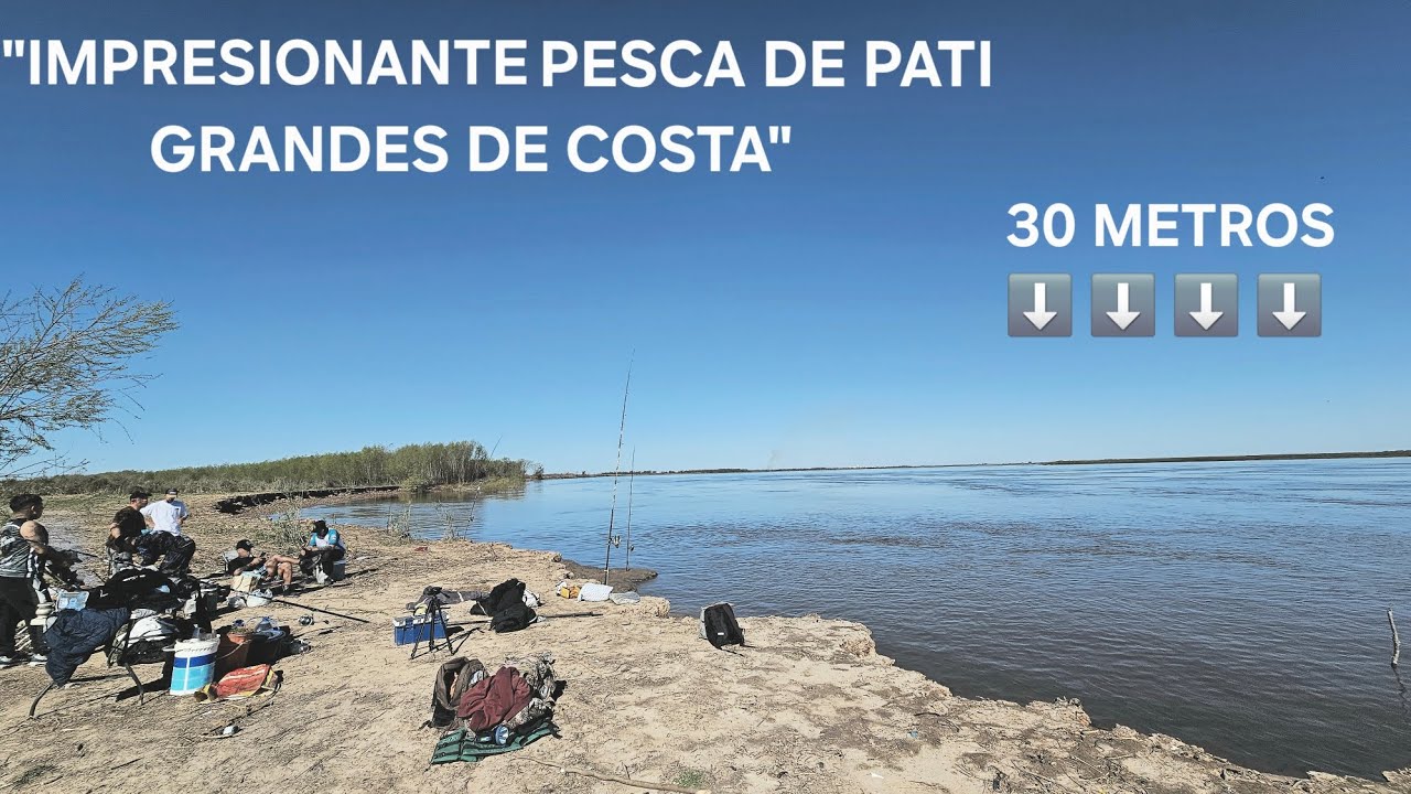 TREMENDA PESCA DE PATI GIGANTES DE COSTA Y DE DIA,PESCA CON LA MDS EN FIGHIERA-NICO REYNOSO