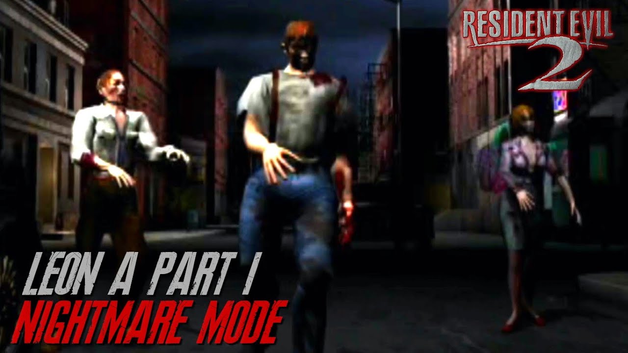 Resident Evil 2 (Сложность Nightmare версия DC) Leon A Часть 1