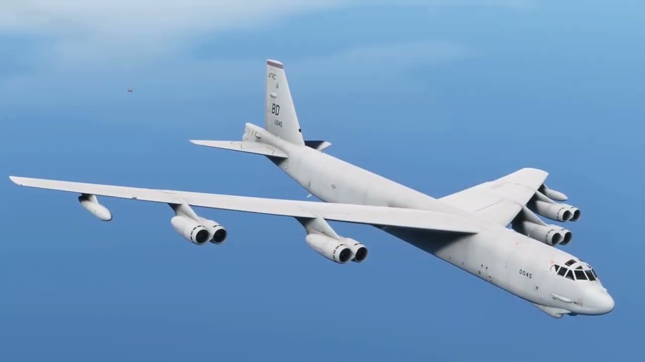 Exercise Flight – Two B 52s of the USAF departing from Al Udeid Air Base, mission near Iranian terri
