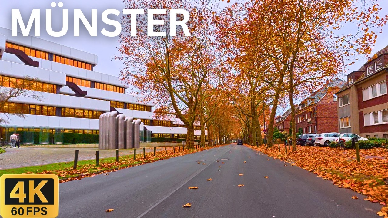 M&Uuml;NSTER Germany 🇩🇪 | Scenic City Driving Tour 4K 🚗