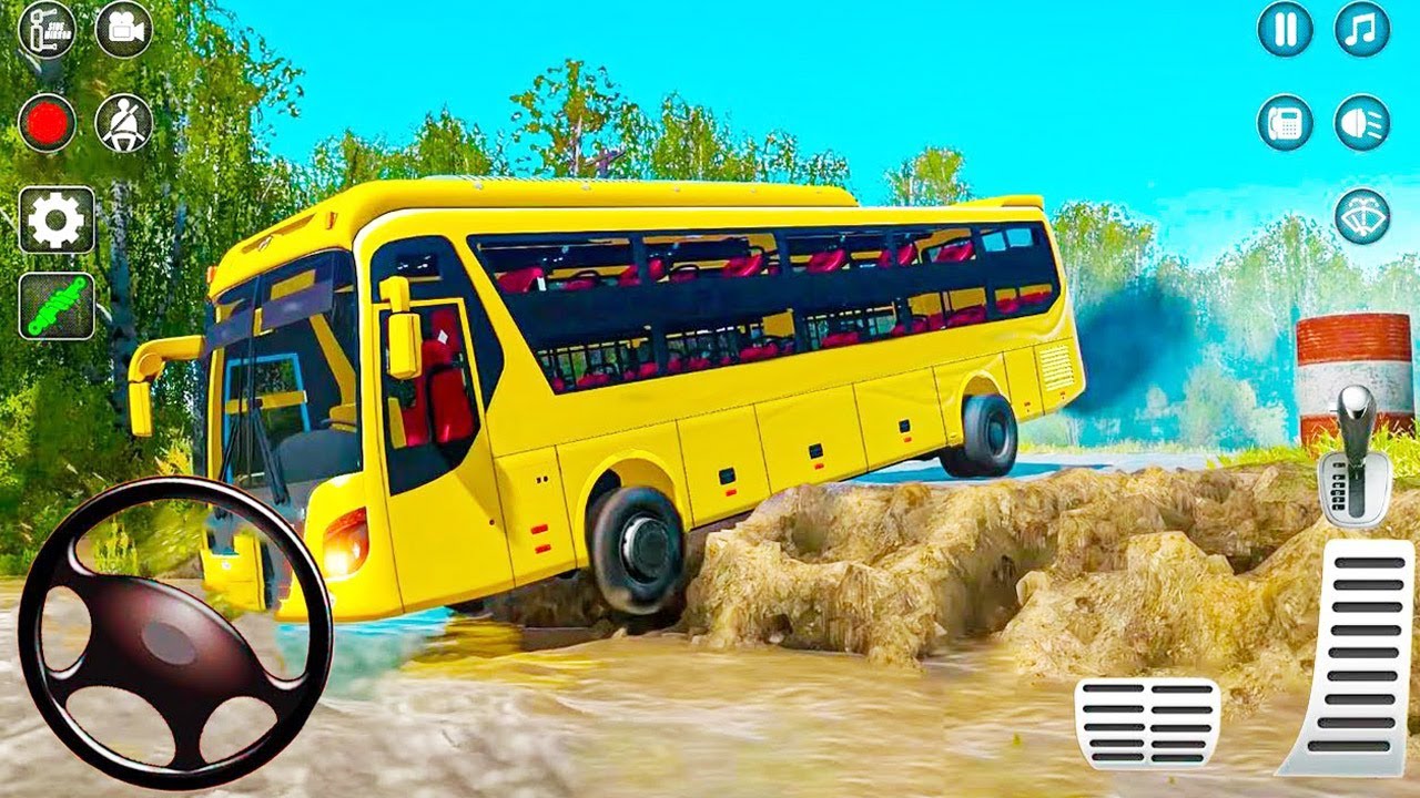 Bus Simulator 3D Mud Bus Games | Luxury Bus Driving 3D | Android GamePlay