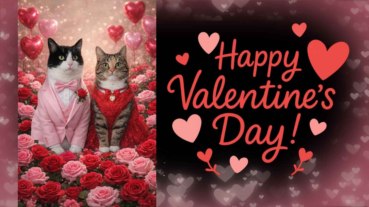 Der Chaos Cats Club wünscht einen kuscheligen Valentinstag 2026