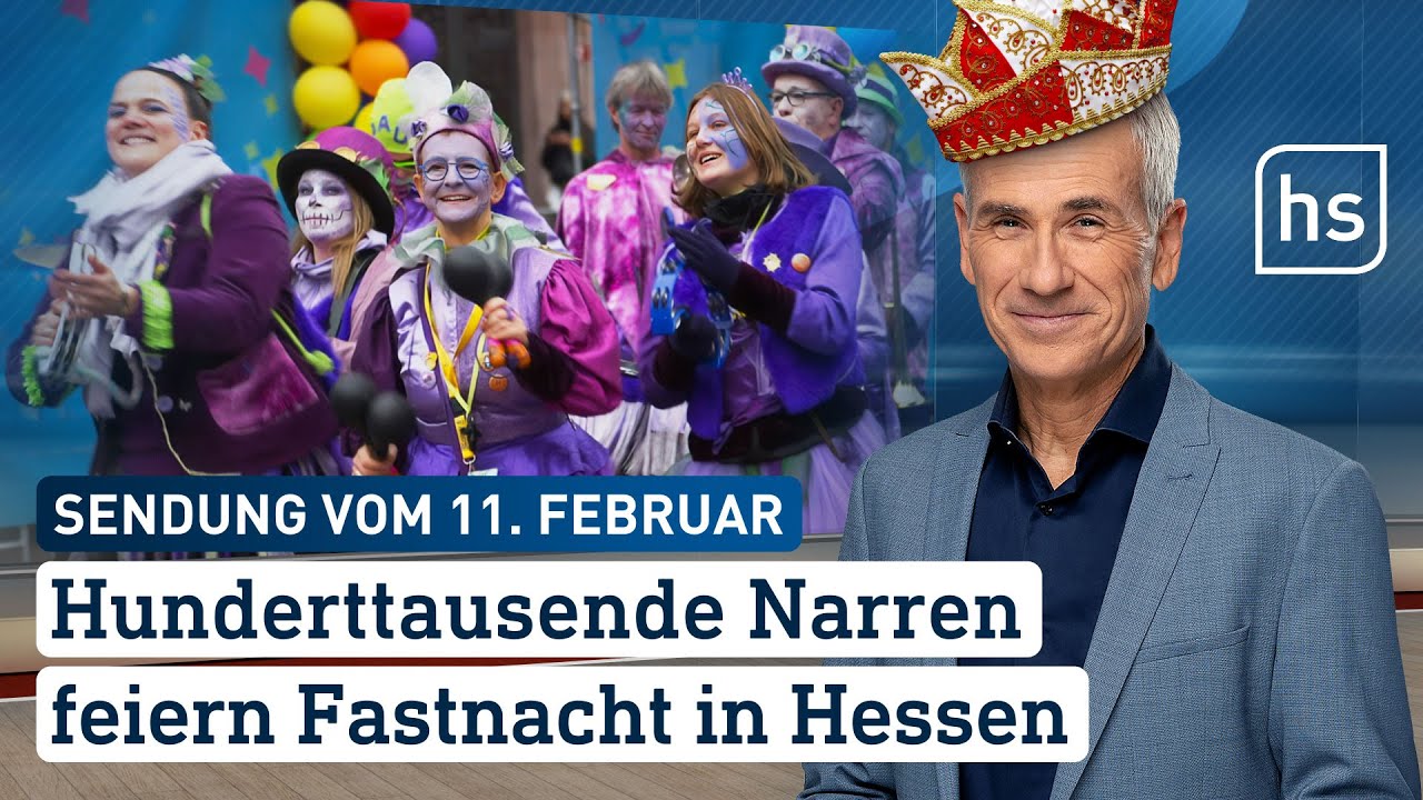 Hunderttausende Narren feiern Fastnacht in Hessen | hessenschau vom 11.02.2024
