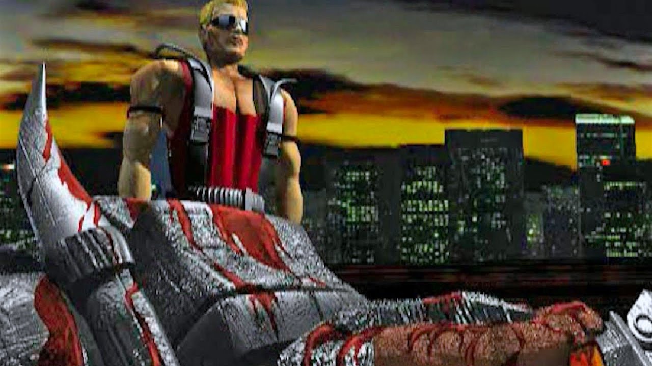 Duke Nukem 3D: Total Meltdown (PlayStation 1) - All Cutscenes and Endings Compilation