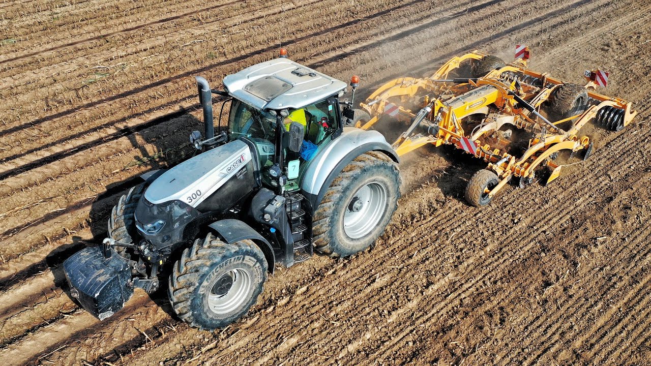 CASE OPTUM 300 Silver + Agrisem  Maximulch Serie 3 | Preparazione terreno