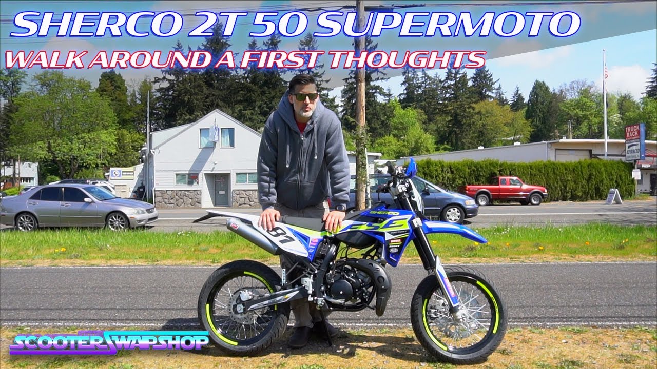 Обзор 2-тактного супермото Sherco 50cc 2020 года