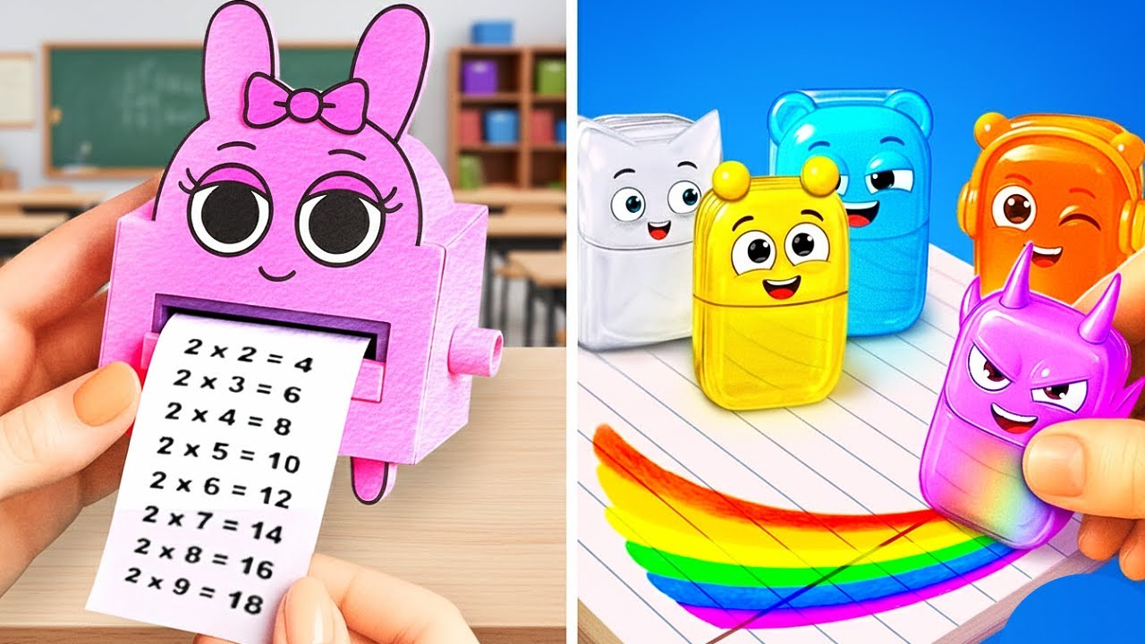 Sprunki Cardboard School Adventures! *Incredibox DIY Playground & Cool DIYs*