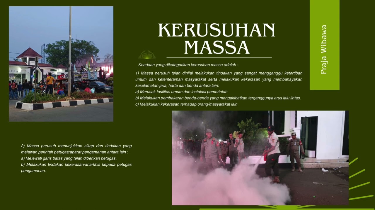TEKNIK PELAKSANAAN PENGENDALIAN MASSA