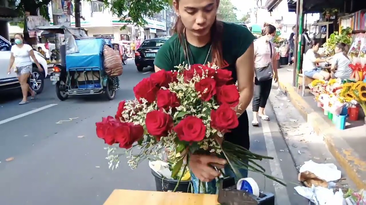 Bouquet Tutorial (Red ECUADORIAN ROSE) | Dangwa | K Walk
