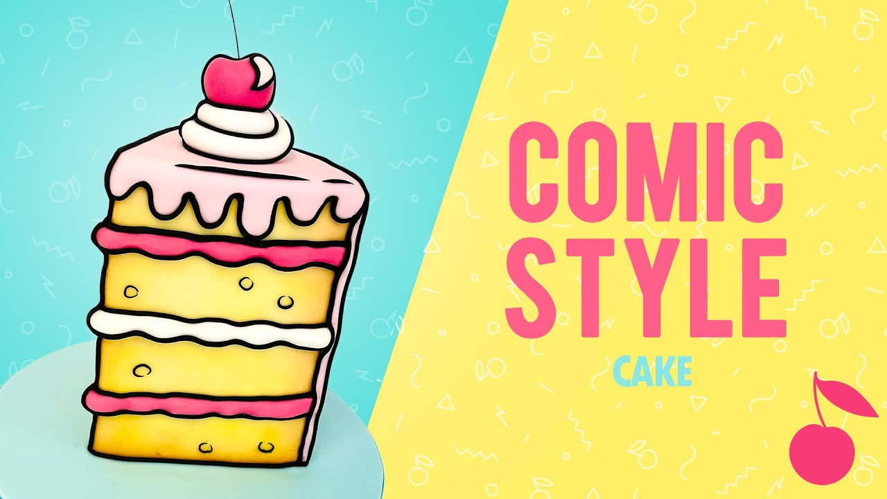 Comic Book Style Cake Tutorial | How To | Cake Challege | Cherry School