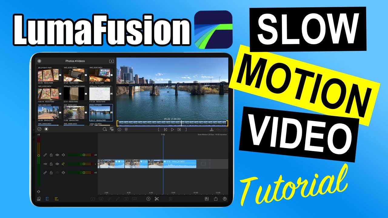 LumaFusion Tutorial - How To Do Slow Motion Video