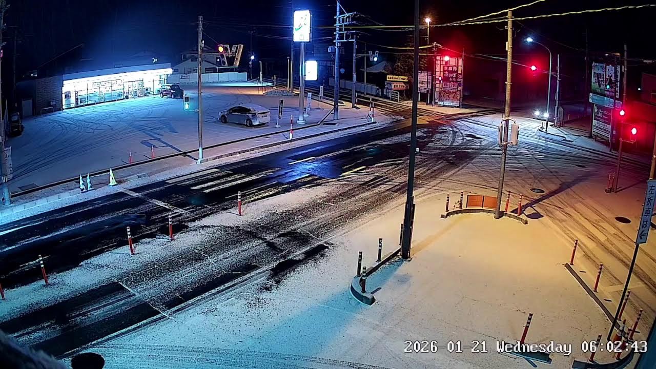 山形県山形市下条五叉路ライブカメラ Yamagata Yamagatashi Live camera.world.cam