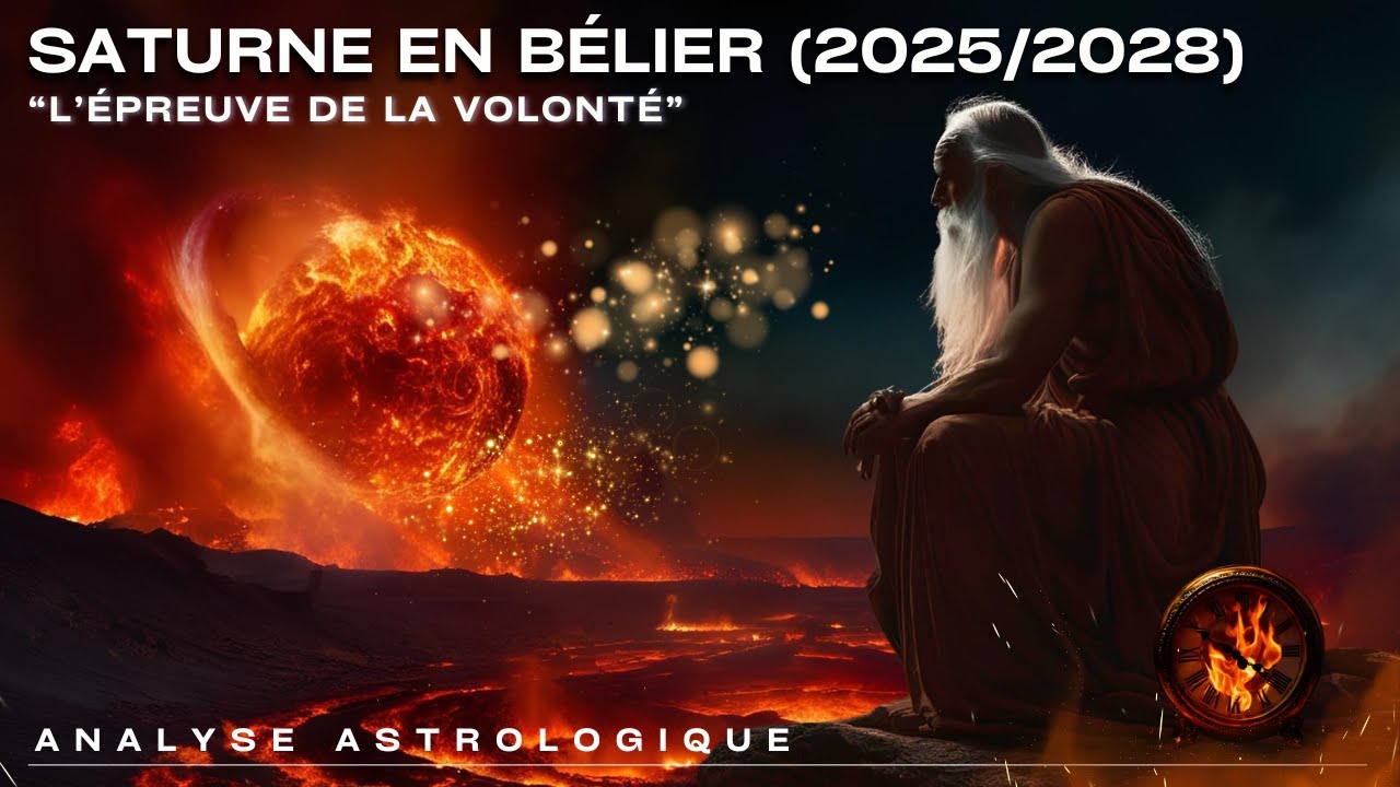 Saturne en Bélier (2025-2028) : «L’épreuve de la volonté»♈️