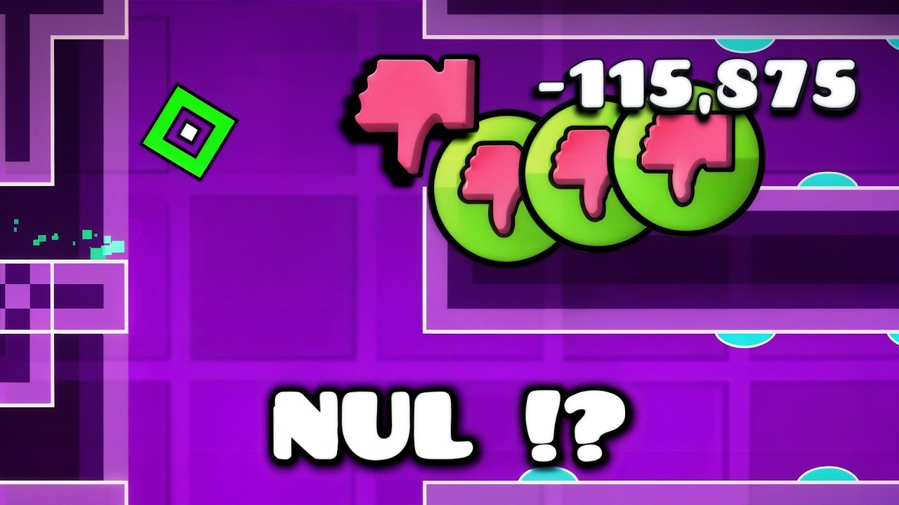 JE FINIS LES 5 NIVEAUX LES PLUS DISLIKE DE GEOMETRY DASH