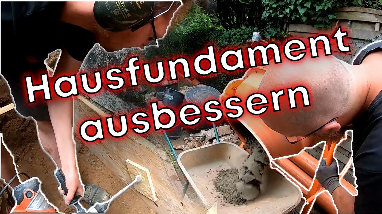 Hausfundament ausbessern // Hohlkehle // Keller Isolieren