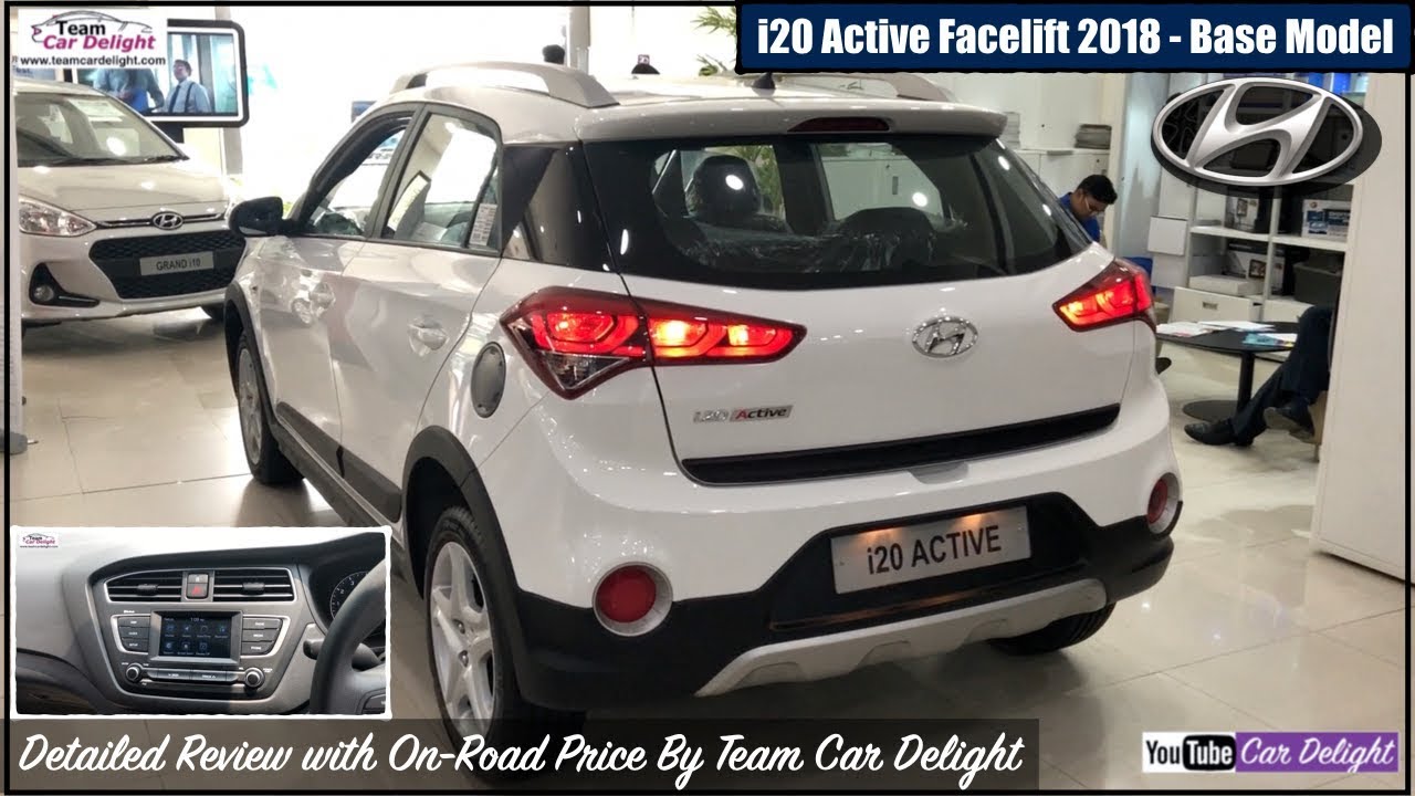 Hyundai i20 Active 2018 Base Model Detailed Review with On Road Price | Team Car Delight