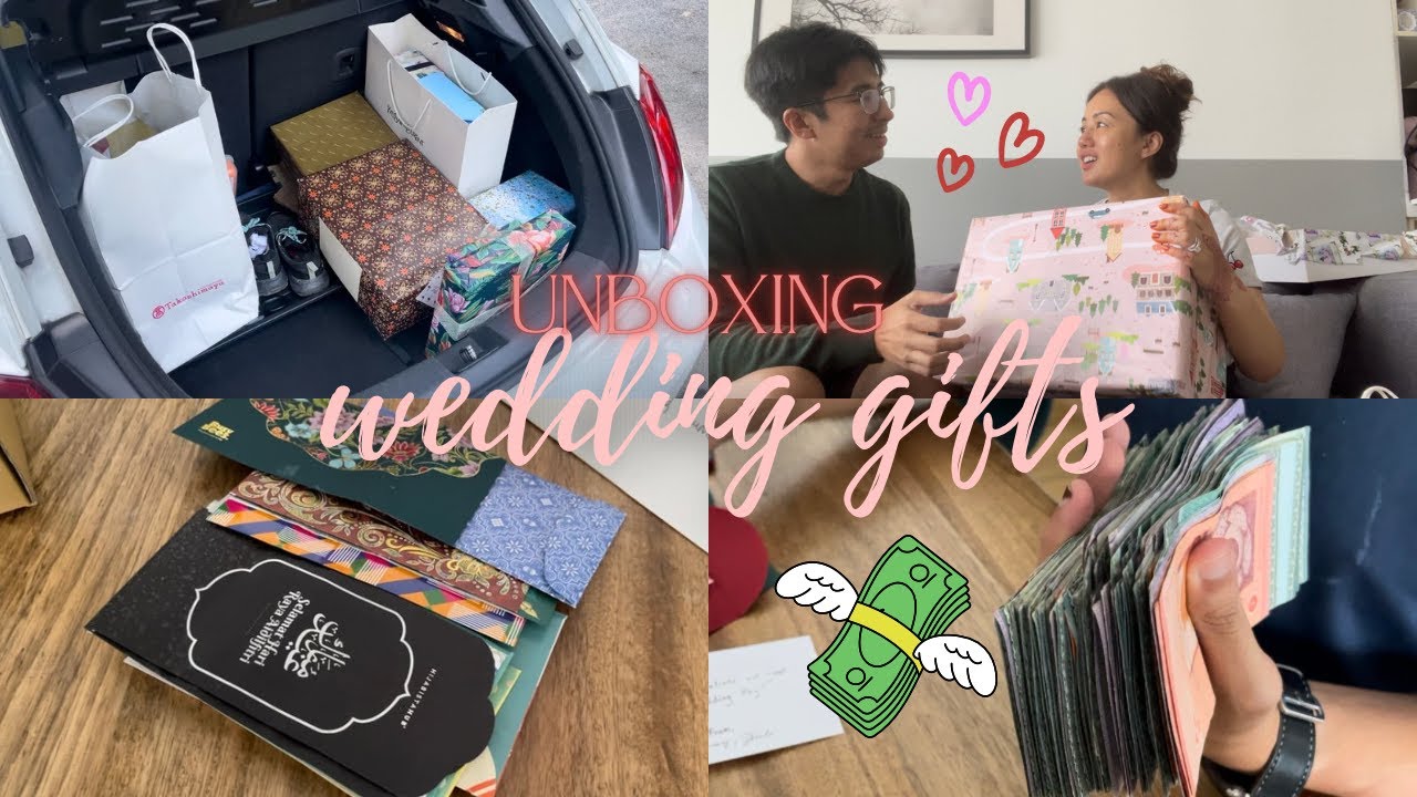 unboxing our wedding gifts
