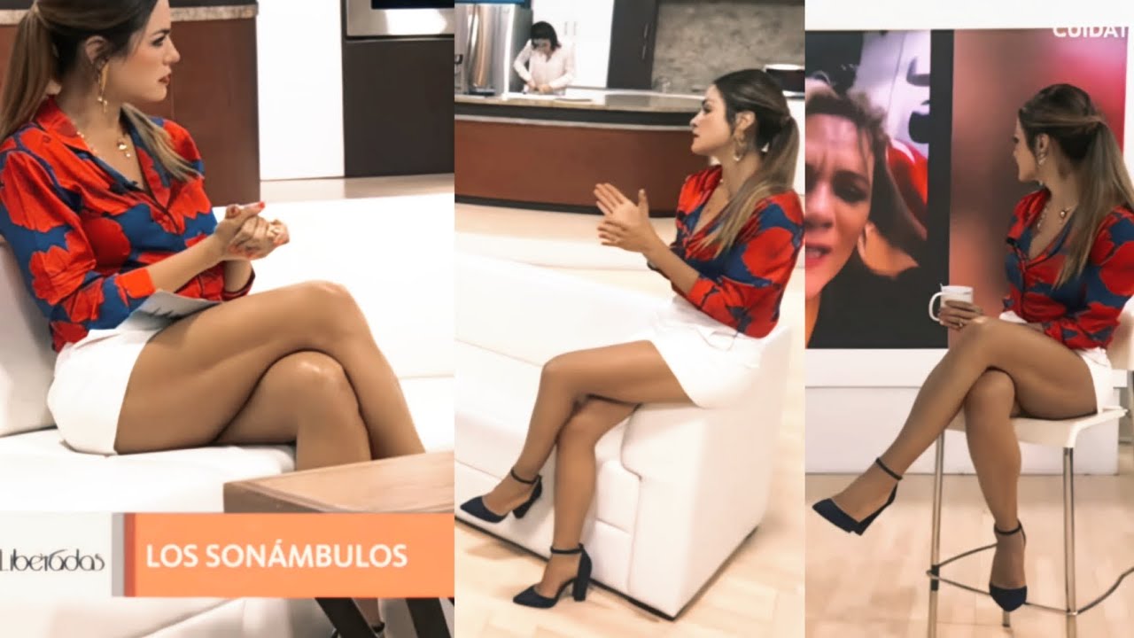Ana - Sexy Legs in White Shorts and Black Heels