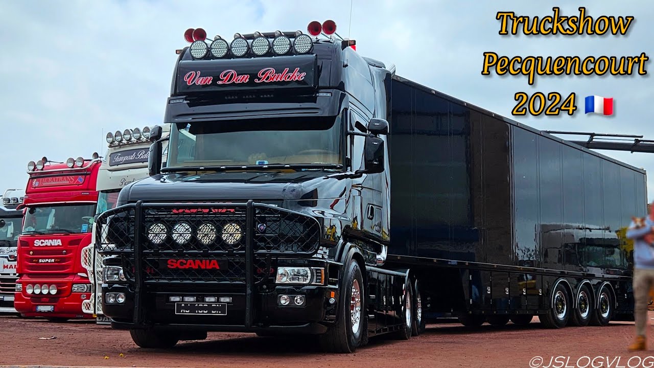 《 Truckshow Pecquencourt 2024 🇨🇵 》Trucklights, -horns, -sounds, Openpipe 💨