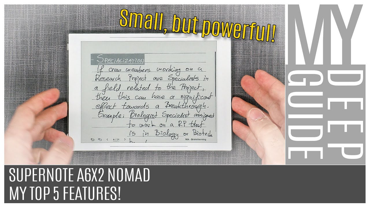 Supernote A6X2 Nomad: My Top 5 Favourite Features!
