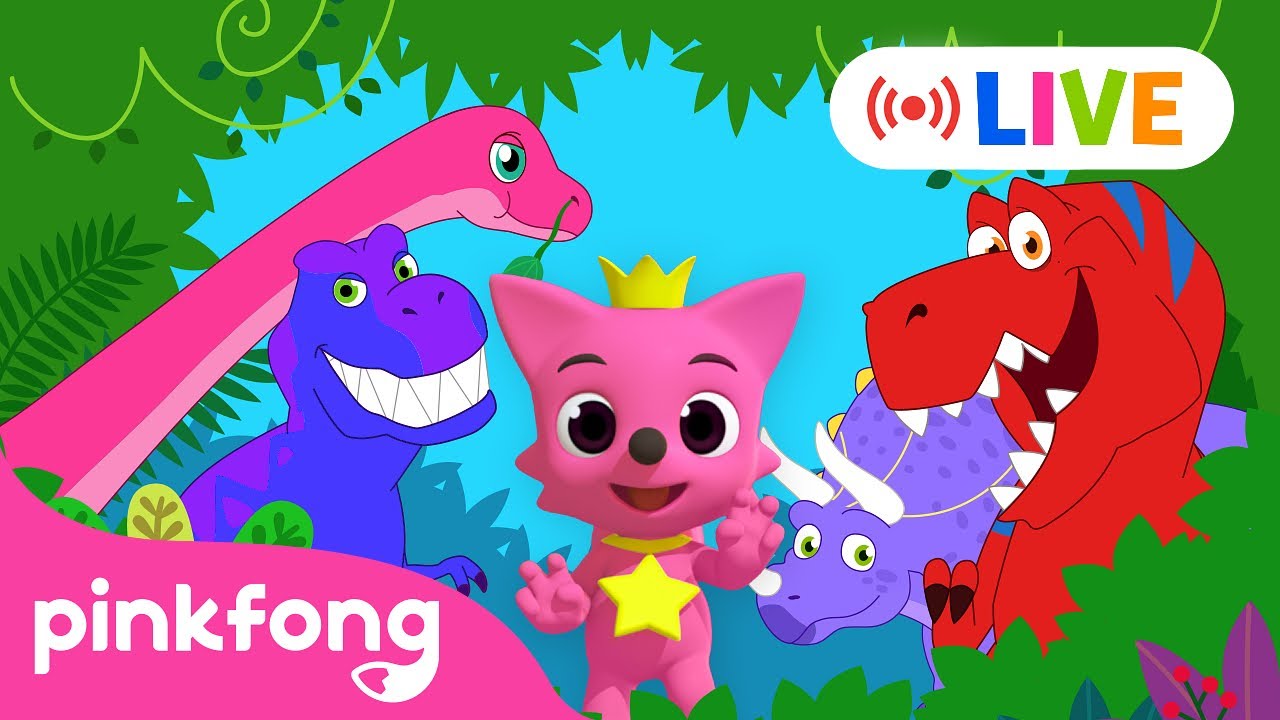 [LIVE] 🔴 Dinosaurios para ni&ntilde;os🦖🦕 | Dibujos Animados | Pinkfong Cuentos y Canciones Infantiles