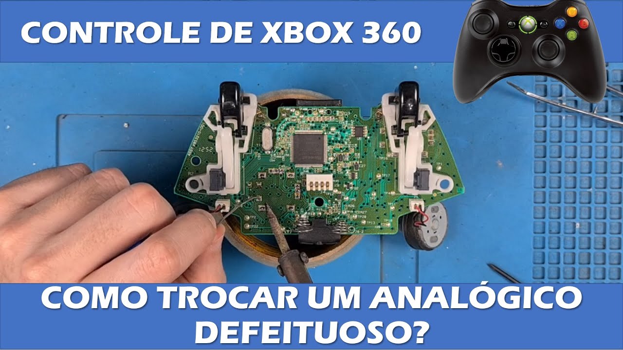 COMO TROCAR ANALÓGICO DEFEITUOSO DE UM CONTROLE DE XBOX 360