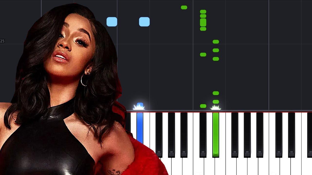 Cardi B - Money (Piano Tutorial)
