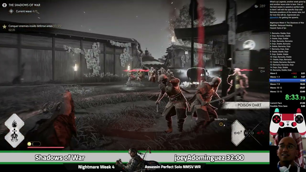 Assassin Perfect Solo NMSV Speedrun in 31:11 | Ghost of Tsushima: Legends