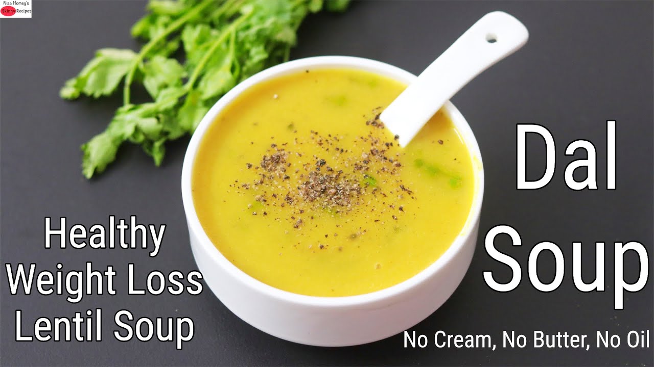 Dal Soup Recipe For Weight Loss - Healthy Veg Lentil Soup - 15 Mins Dinner - Weight Loss Soup Recipe