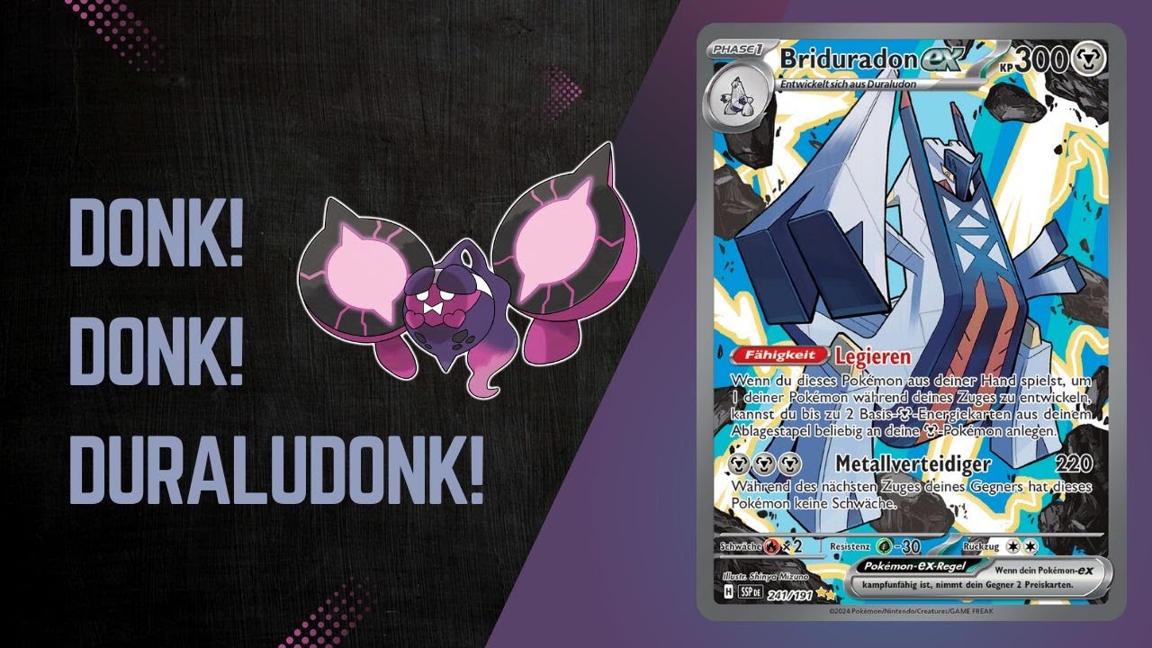 DONK mit DONKIs Duraludonk Deck! Briduradon ex & Gift #Deckprofile #PokemonTCG #PokemonDecks