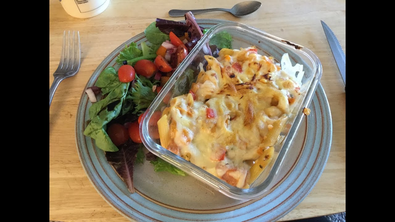 Slimming World Creamy Chicken & Ham Pasta Bake AD