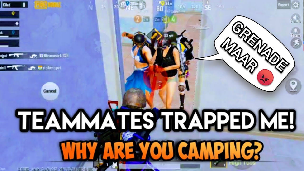 Blaming teammates for camping || Angry Teammates 61 || BGMI Pubg India funny video